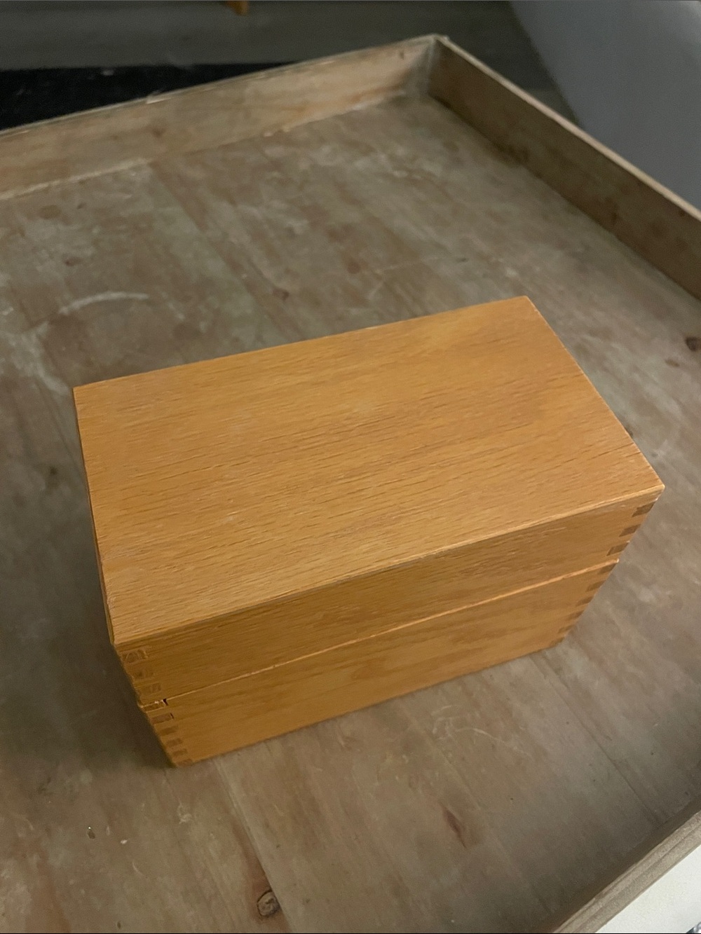 Carver recipeWooden Storage Box in Natural Oak - Home Accents Decor
